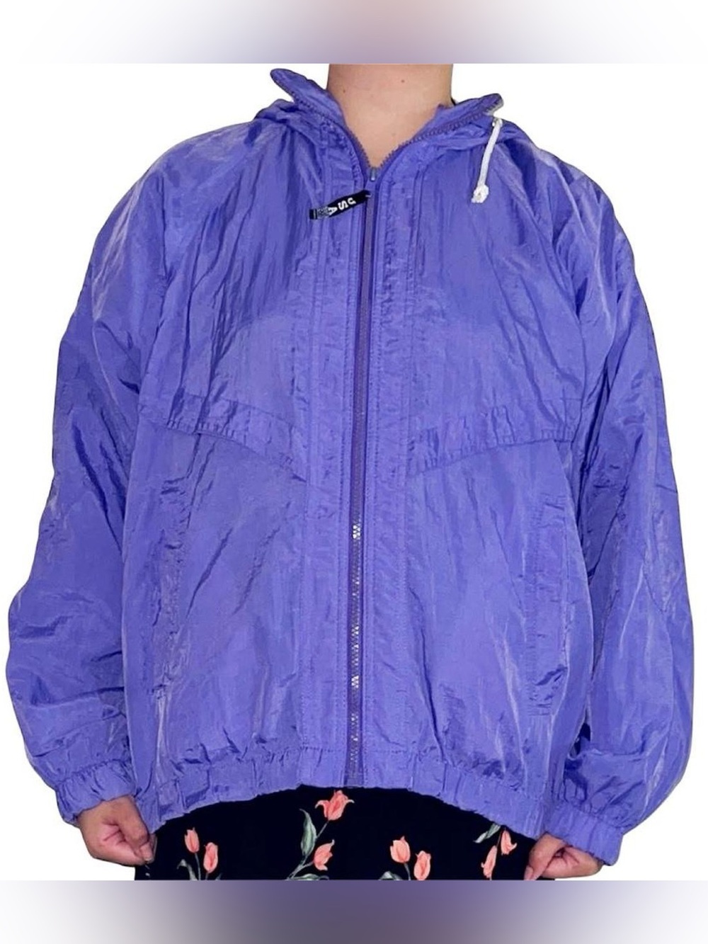 90s Vintage Purple windbreaker jacket.